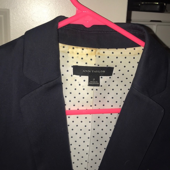 Ann Taylor Navy Blazer - Picture 2 of 2